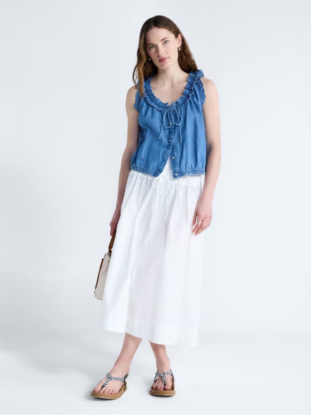 Free Assembly Eyelet Ruffle Top XS - Picture 5 of 5